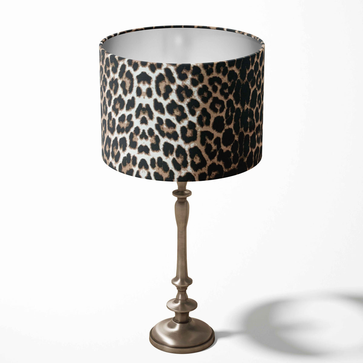 Leopard Lampshade, Animal Print Lamp Shade, Cheetah Handmade Drum Shade