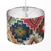 Aztec Lampshade, Kilim Lampshade, Multi Coloured Tribal Ethnic Lampshade