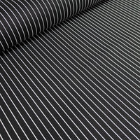 Black stripe cotton curtain fabric