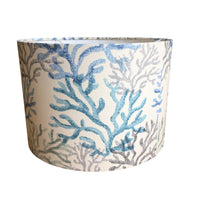 Ocean Lamp Shade, Coastal Lampshade, Blue Coral Reef Nautical Lampshade