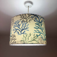 Ocean Lamp Shade, Coastal Lampshade, Blue Coral Reef Nautical Lampshade