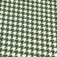 Green and white dogtooth print cotton canvas upholstery fabric.