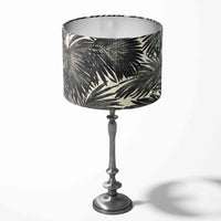 Tropical Black White Lampshade, Jungle Leaf Lamp Shade, Ceiling Table Shade