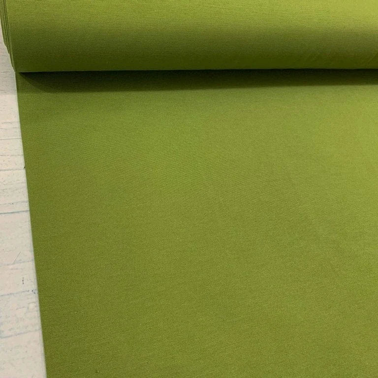 Moss green cotton canvas upholstery fabric ideal for curtains, cushions, upholstery, soft furnishings and home décor projects.
