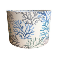 Ocean Lamp Shade, Coastal Lampshade, Blue Coral Reef Nautical Lampshade