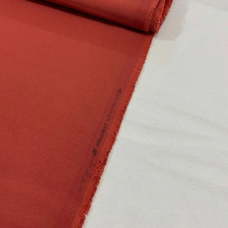 Terracotta upholstery fabric in a rust orange woven finish, ideal for upholstery, curtains, cushions, soft furnishings and home décor projects.