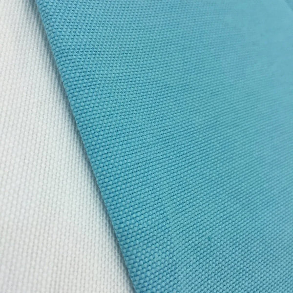 Turquoise water repellent outdoor canvas fabric ideal for upholstery, garden furniture, outdoor cushions, curtains, and bags.