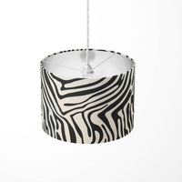 Zebra Print Lamp Shade, Black White Lampshade, Jungle Safari Animal Light Shade