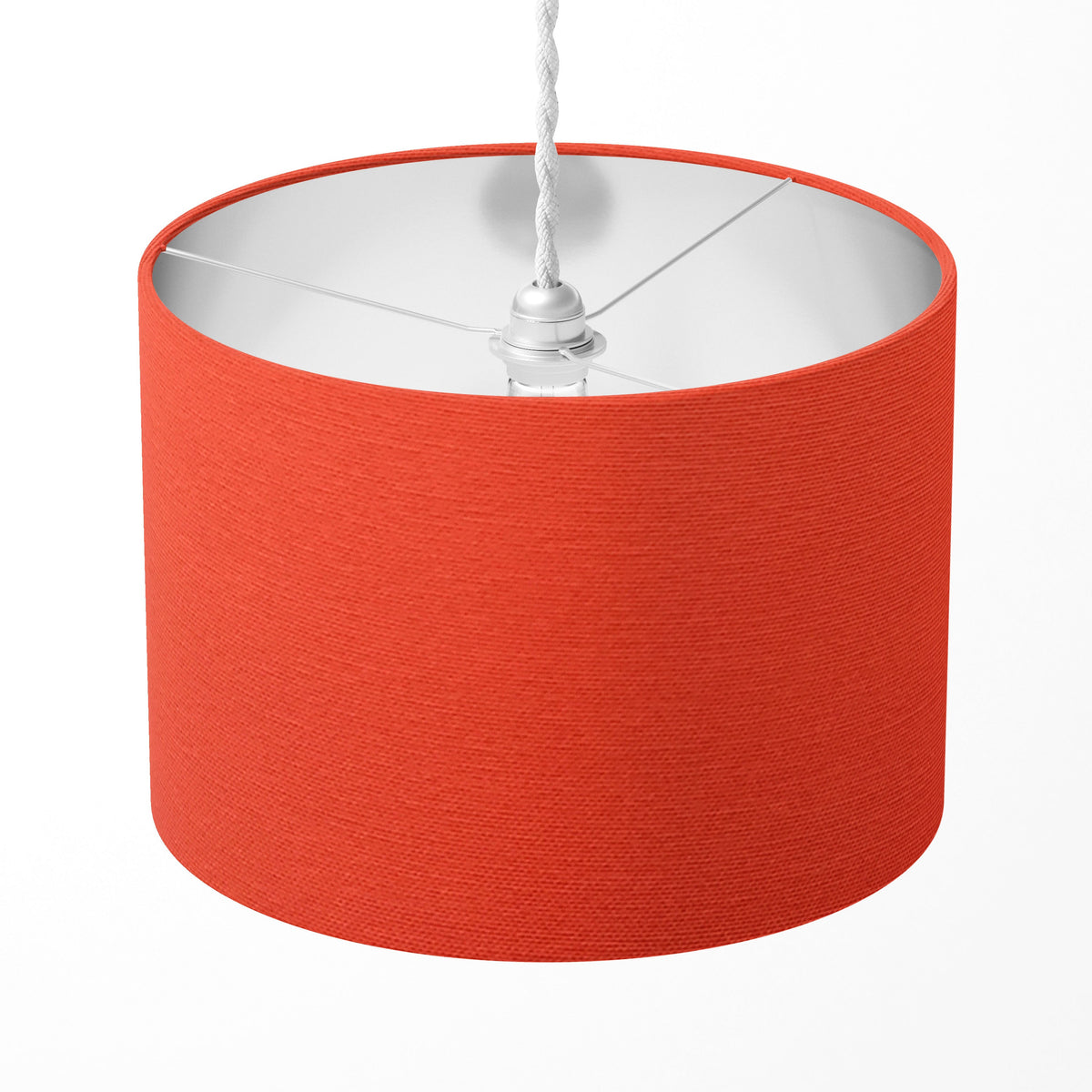 Drum Lampshade, Orange Red Pink Purple Green Table Ceiling Plain Lampshade