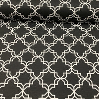 Moroccan Fabric, Navy Blue Upholstery Fabric, Boho Modern Curtain Fabric