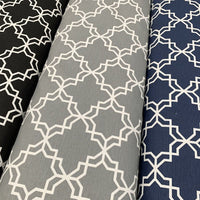 Moroccan Fabric, Navy Blue Upholstery Fabric, Boho Modern Curtain Fabric