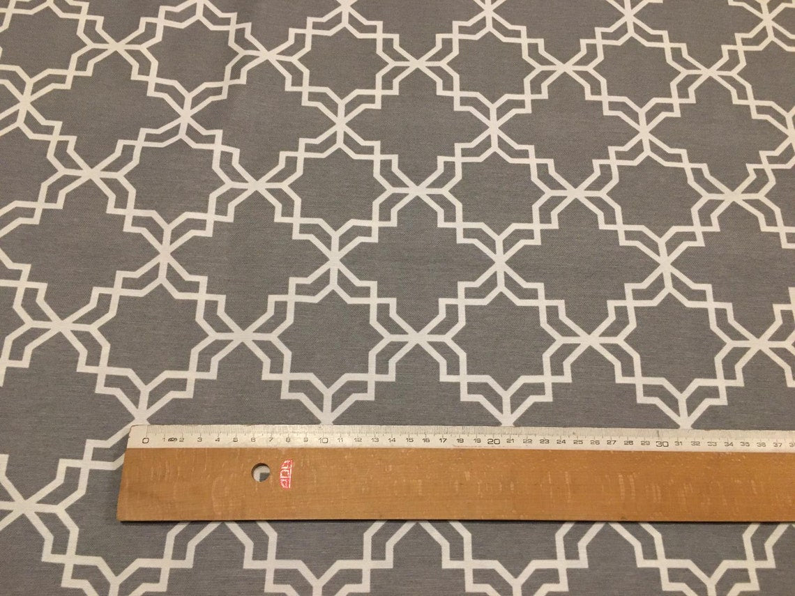Geometric Upholstery Fabric, Moroccan Trellis Curtain Fabric